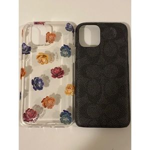TWO BRAND NEW COACH IPHONE 11PRO PHONE CASES 🔥📱